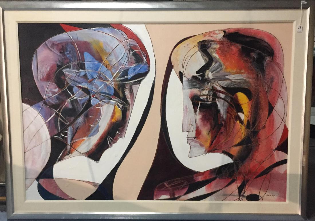 Jean Claude Gaugy Oil on board 2 face (1 of 4)