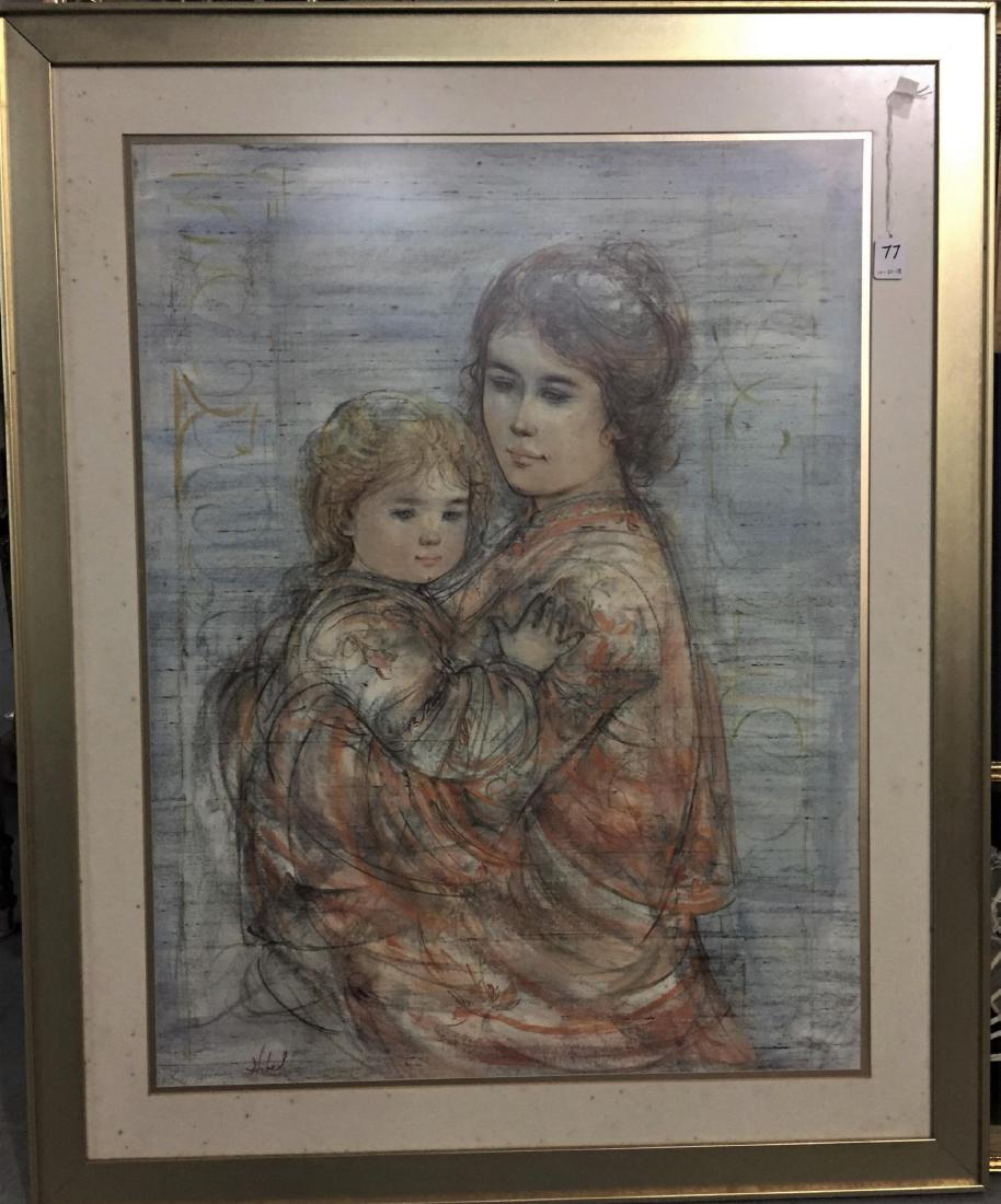 Edna Hibel print stephanie and child print (1 of 2)