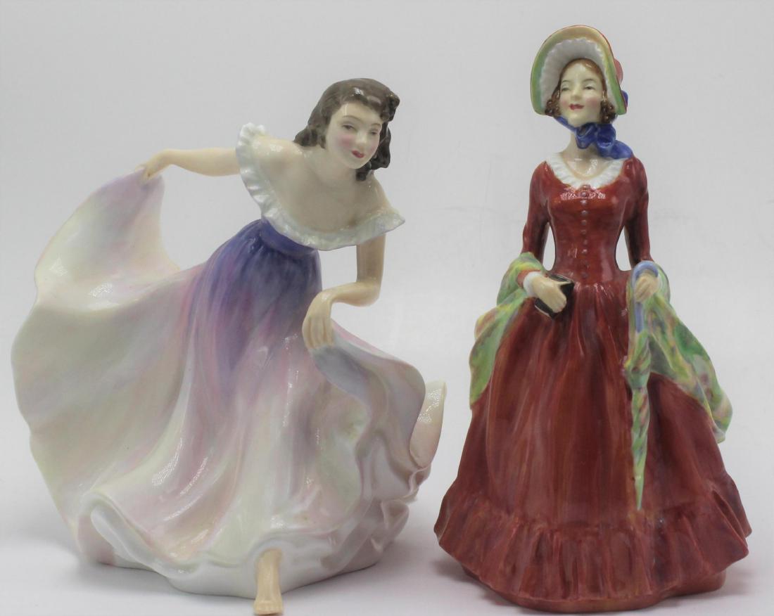 Royal Doulton Sabbath Morn HN 1982 and Gypsy Dance HN (1 of 2)
