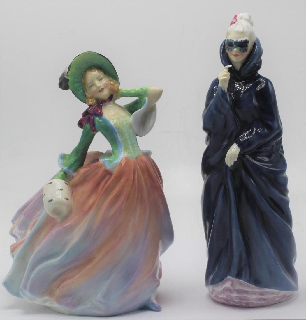 2 pcs Royal Doulton Autumn Breezes HN 1911 and masque (1 of 2)