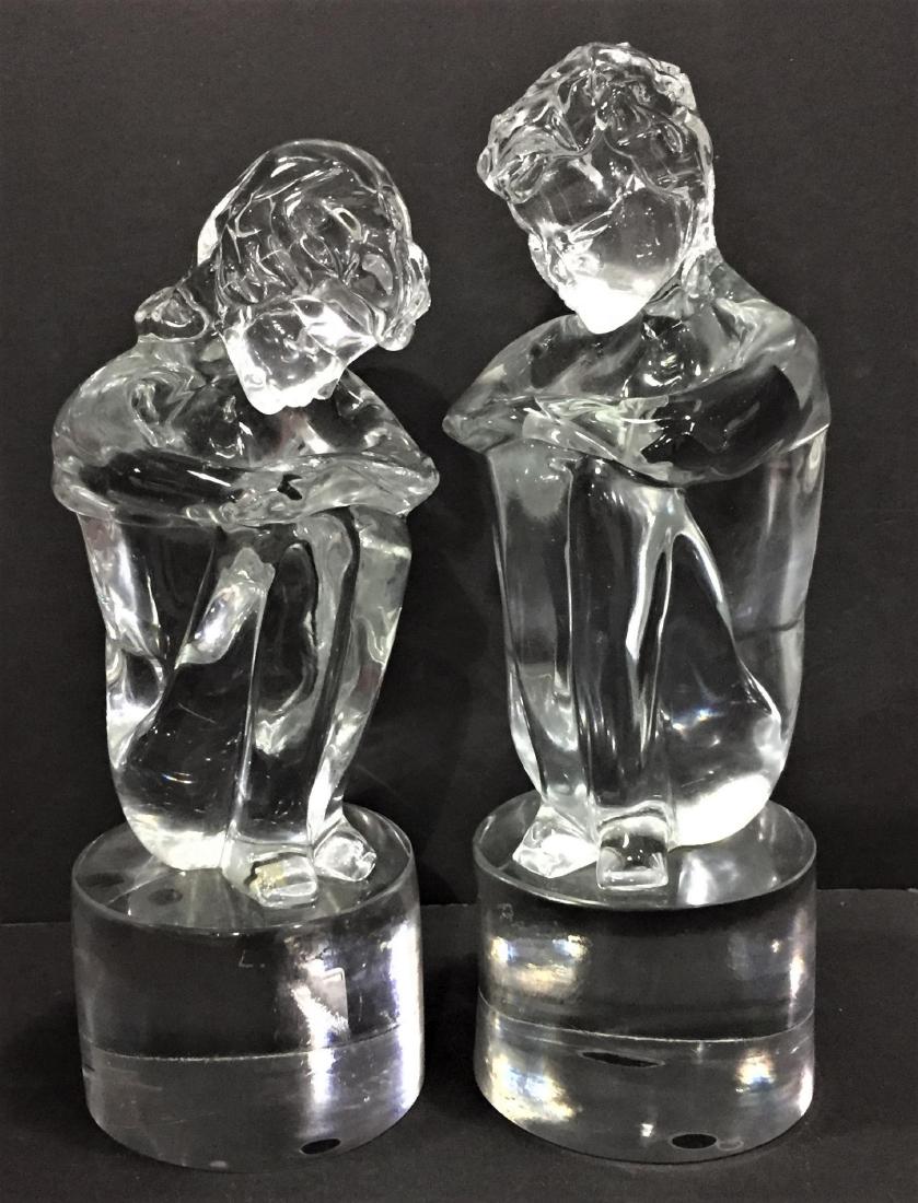 Rare Murano Glass Boy and Girl Sculpture by Loredano (1 of 5)