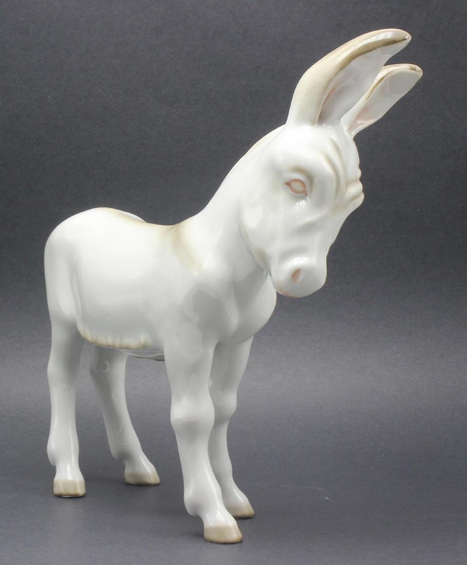 Herend Hungary Porcelain Donkey Figure (1 of 2)