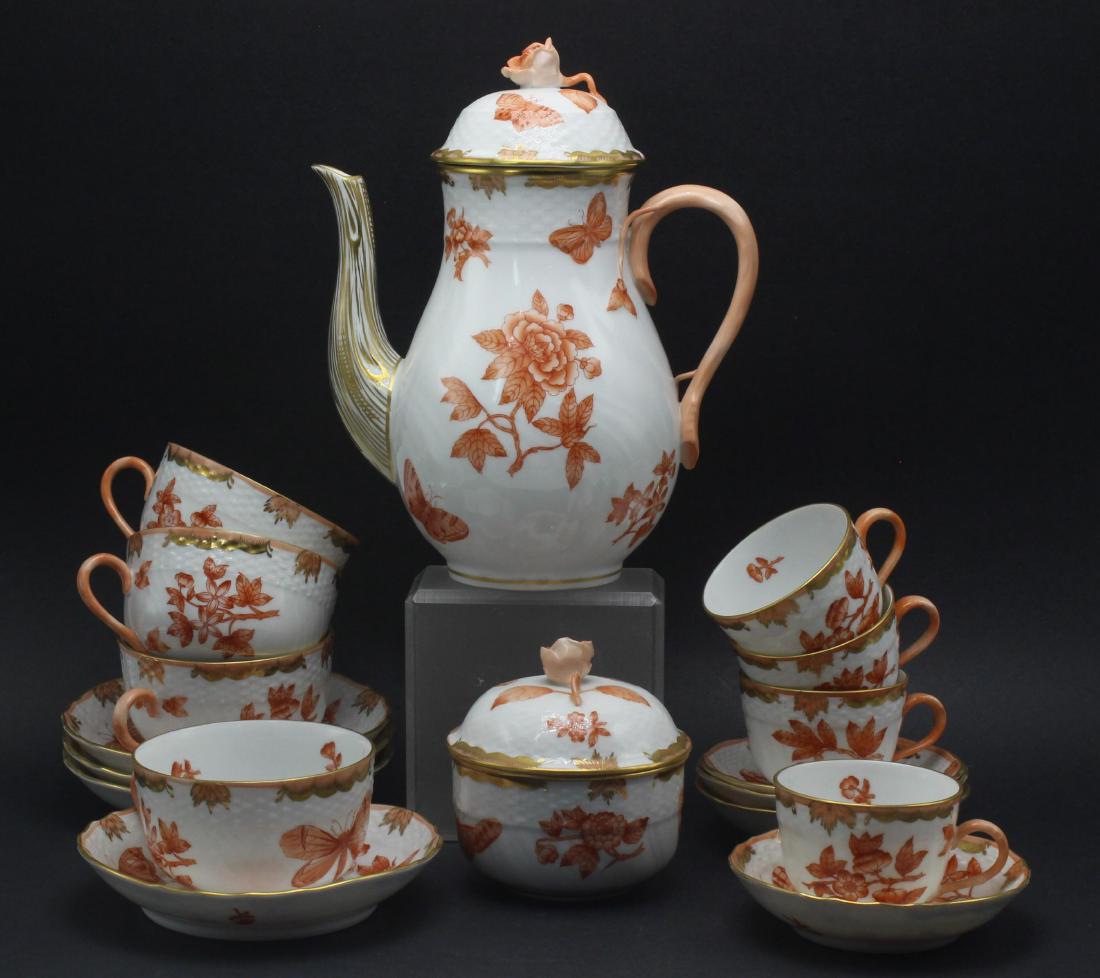 18 pcs Herend Chinese Bouquet Porcelain (1 of 3)