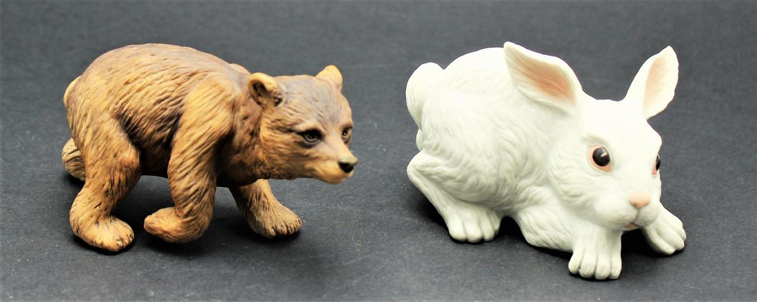 2 pcs Boehm Porcelain Figurines Rabbit and the Great (1 of 1)