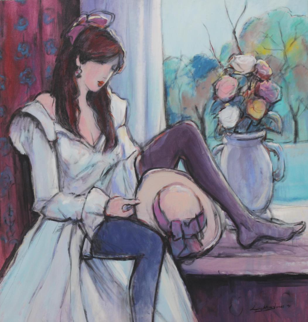 Barry Leighton Jones Painting on Canvas Depicting a (1 of 4)