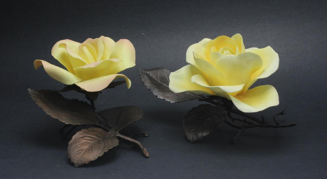 Boehm Porcelain Bronze and Yellow Roses Limited Issue (1 of 1)