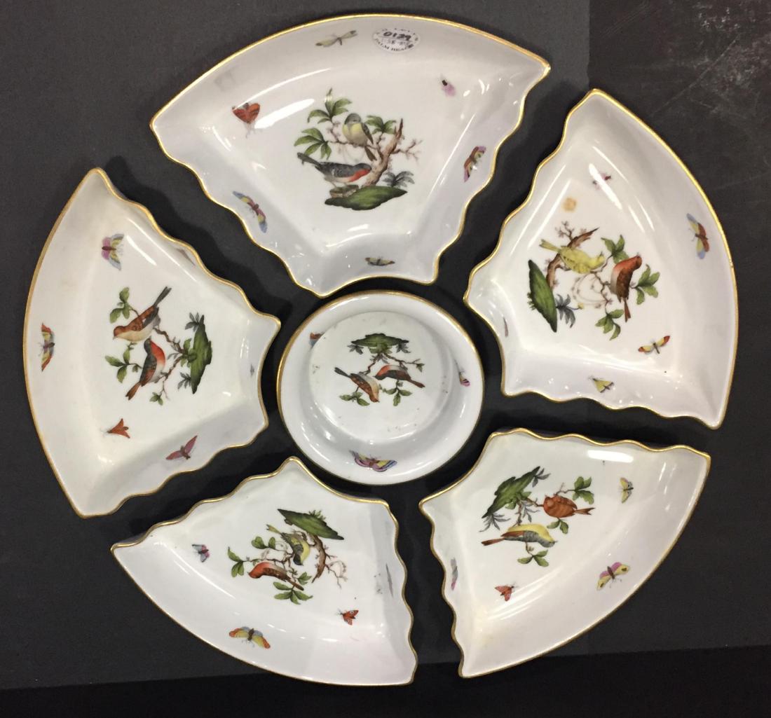 Herend Porcelain Rothschild Bird Serving Plate (1 of 2)