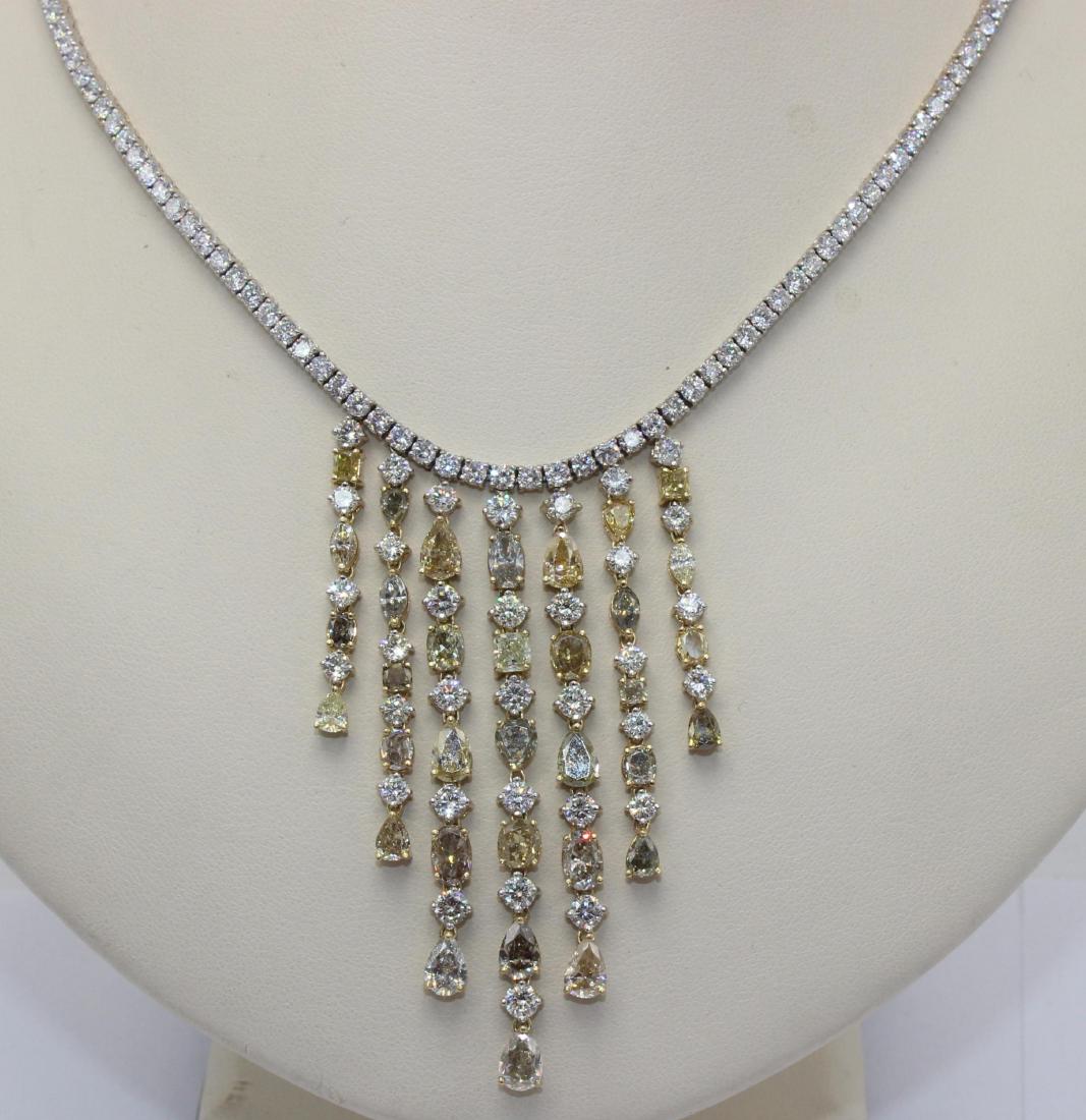 18K WG diamond necklace Diamond 11.10ct (1 of 2)
