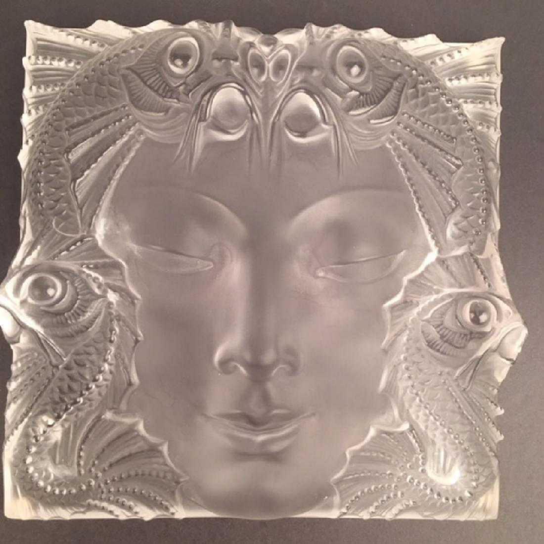 Lalique frosted crystal panel of an avant-guarde (1 of 2)