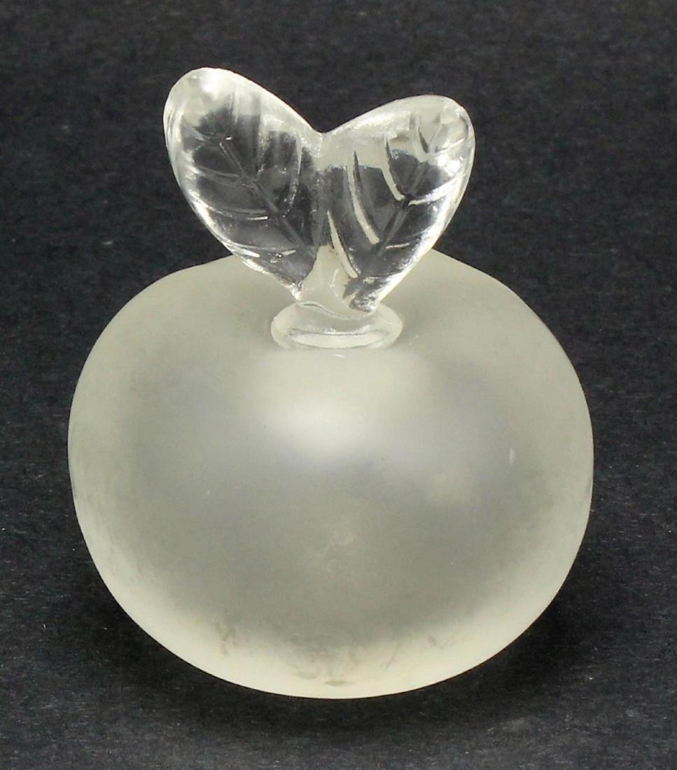 Nina Ricci Lalqiue Crystal Perfume Bottle Signed Apple (1 of 4)