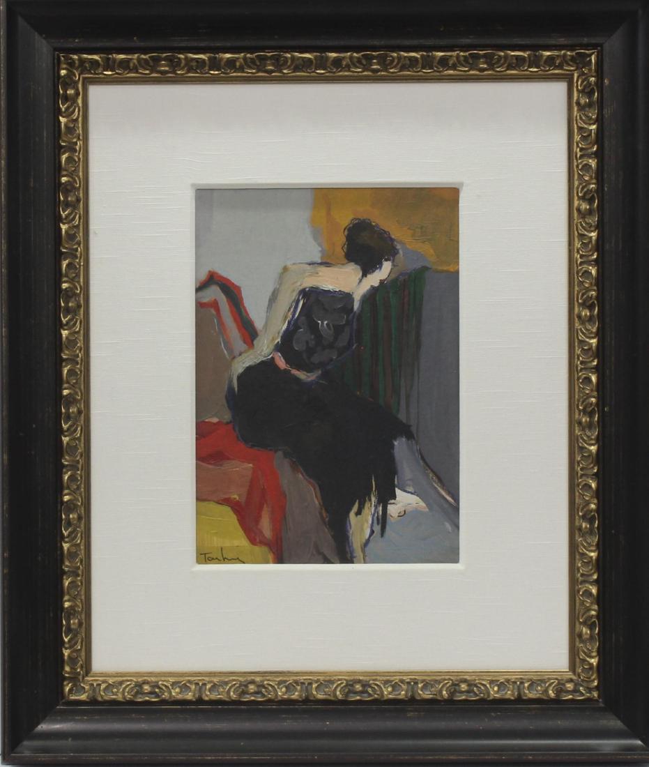 Itzchak Tarkay Painter Model acrylic on board signed (1 of 6)