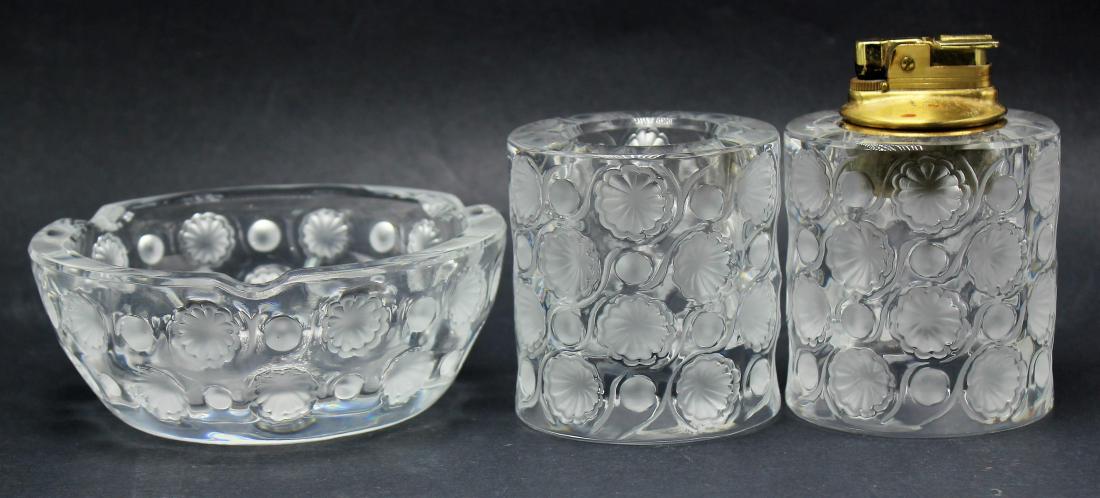 3 pcs Lalique France Crystal Set (1 of 2)