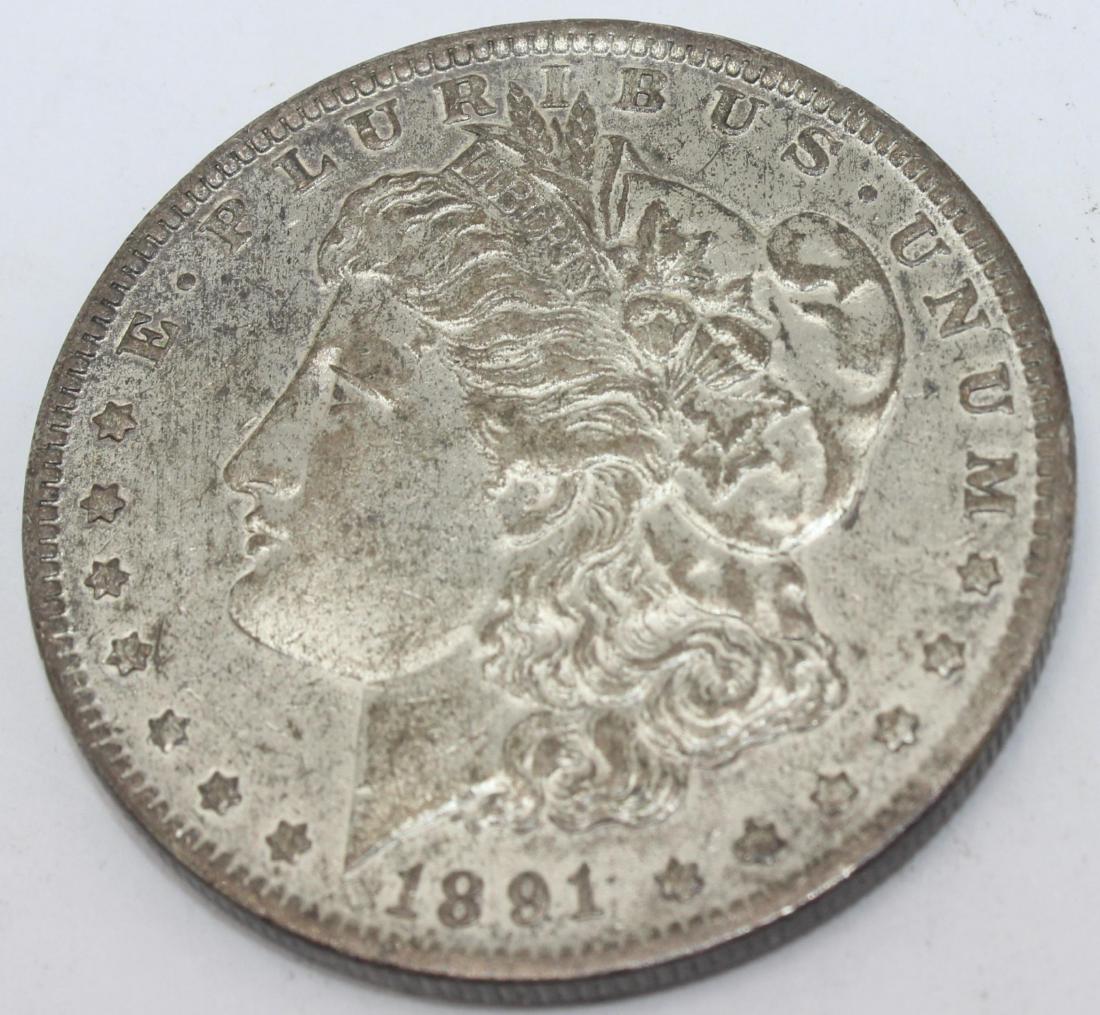 1891 Morgan Silver Dollar Coin O. (1 of 3)