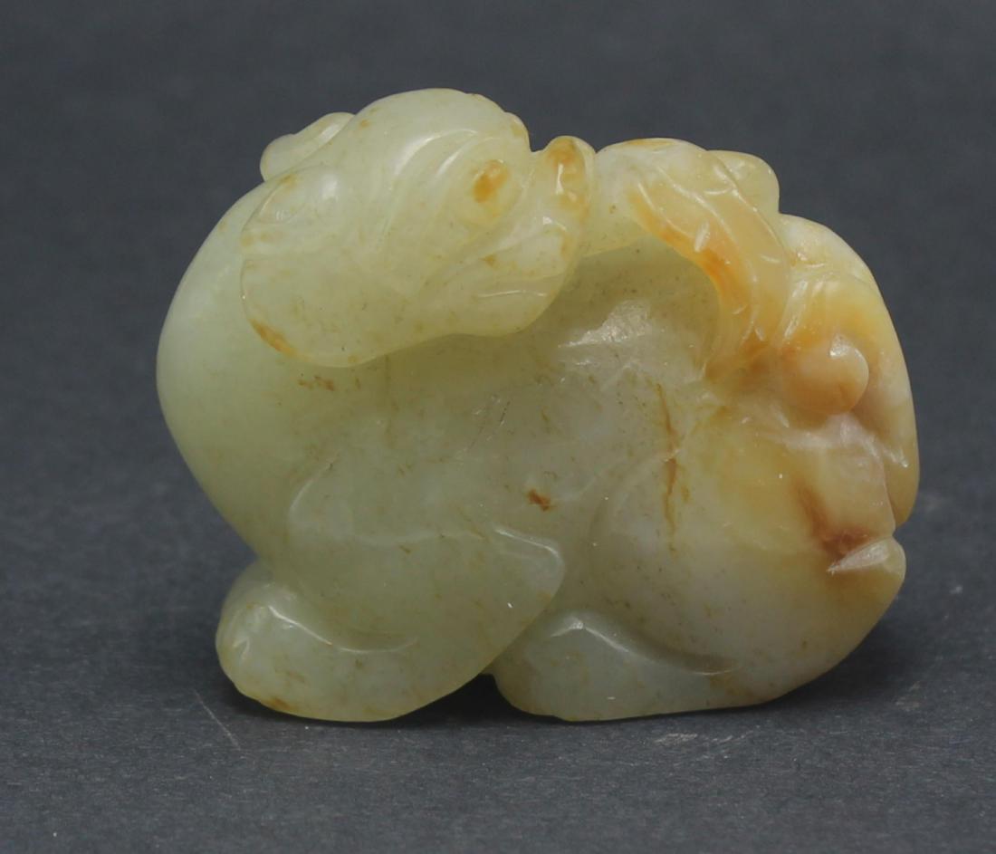 Rare Antique Chinese Jade Carved Figure of a Dog Zodiak (1 of 6)