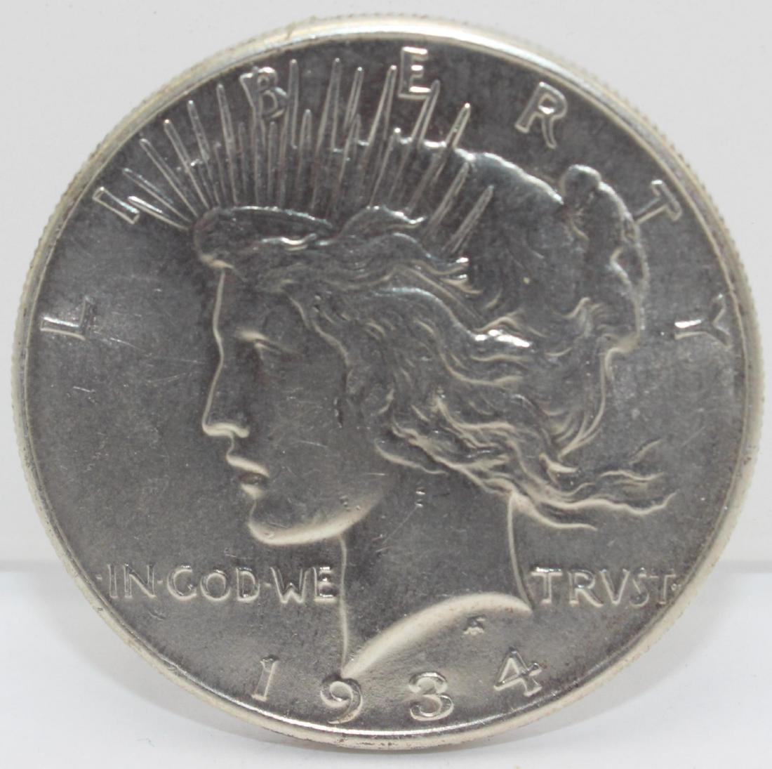 1934 Peace Silver Dollar Coin (1 of 3)