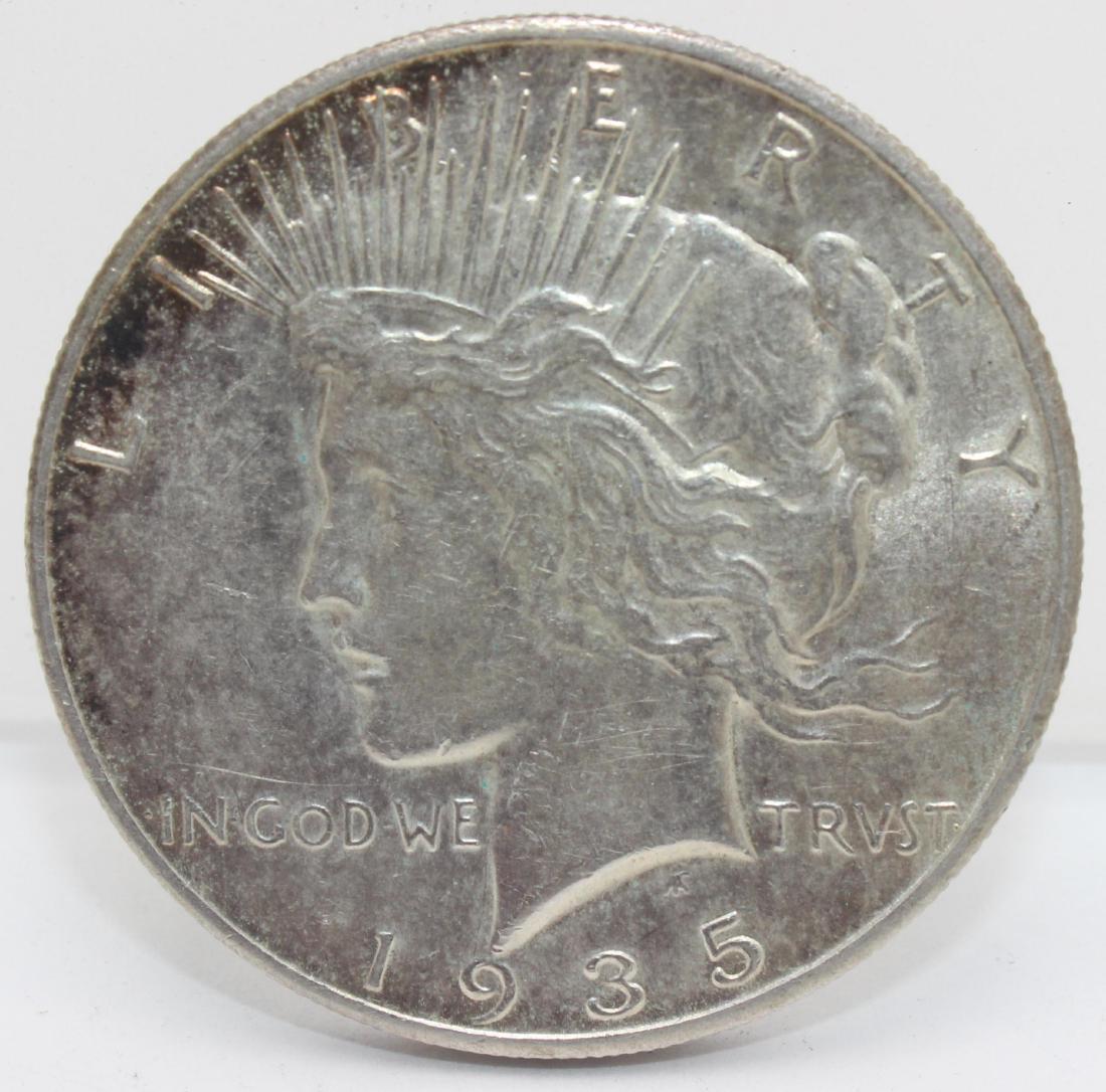 1935 S. Peace Silver Dollar Coin (1 of 3)