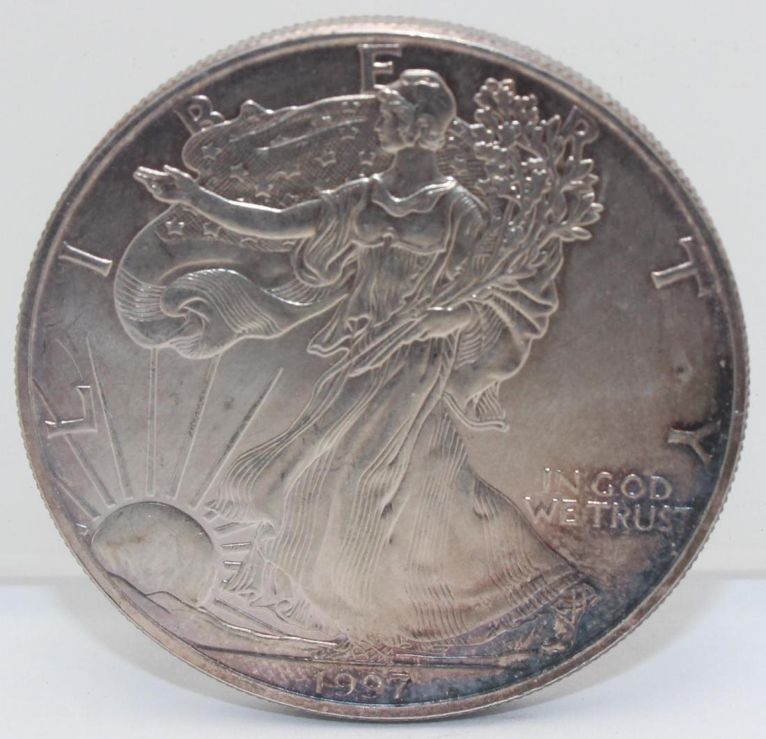 1997 Walking Liberty American Eagle Silver Dollar Coin (1 of 3)