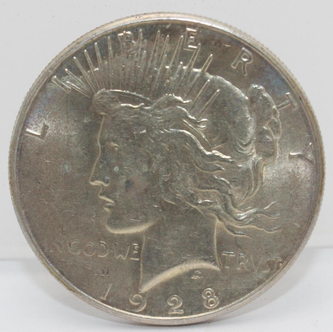 1928 S. Peace Silver Dollar Coin (1 of 3)