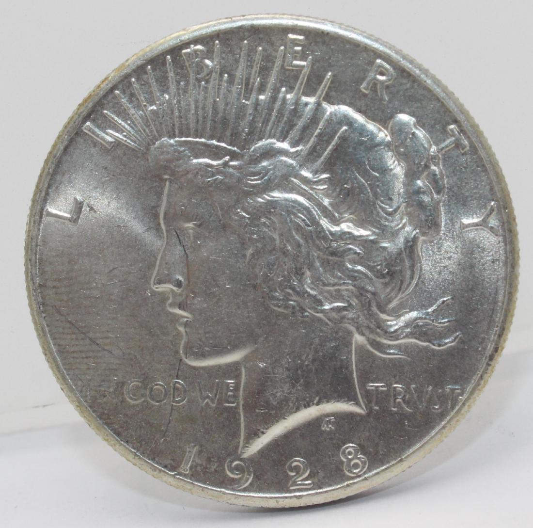 1928 Peace Silver Dollar Coin (1 of 3)