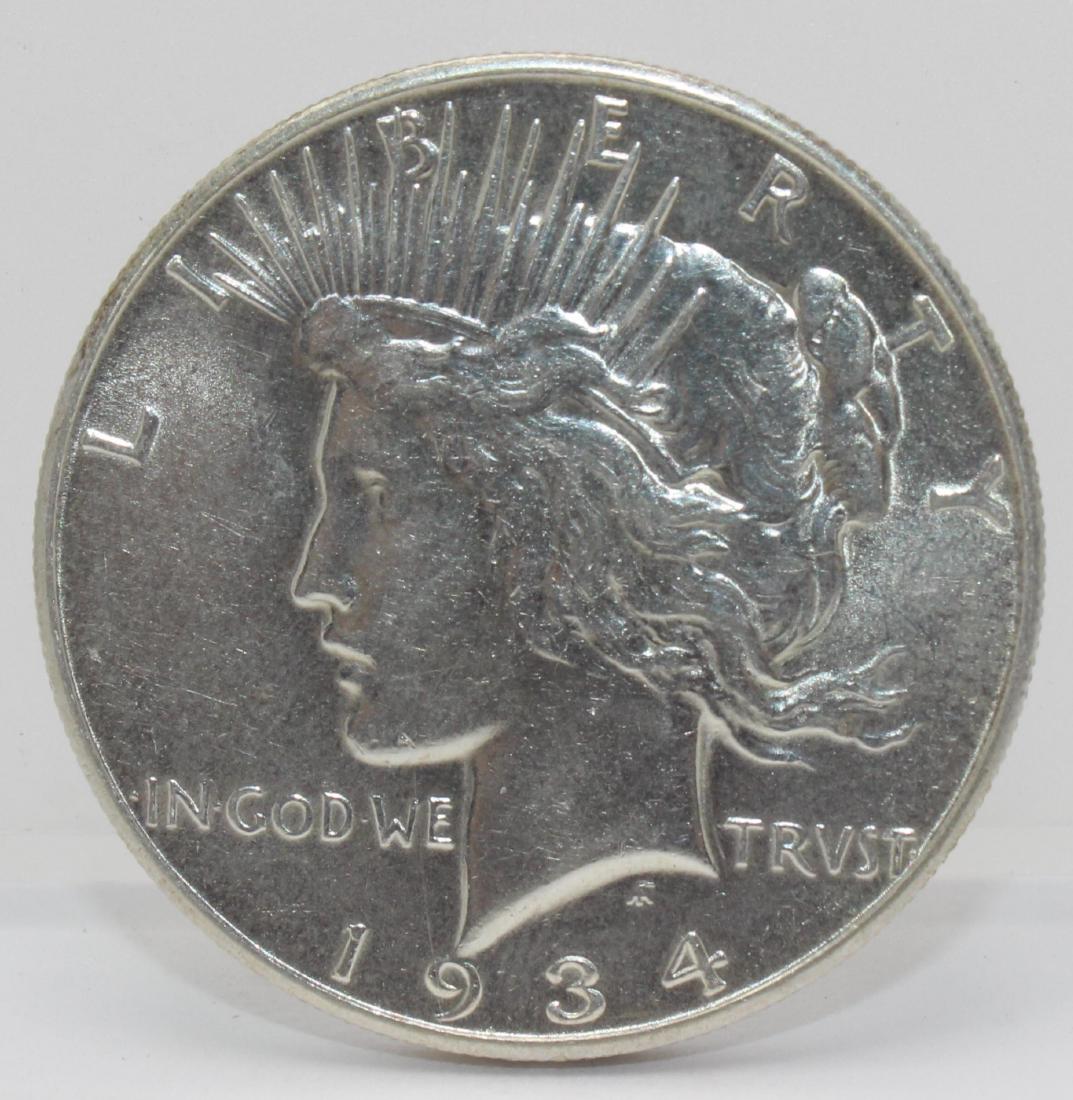 1934 S Peace Silver Dollar Coin (1 of 3)
