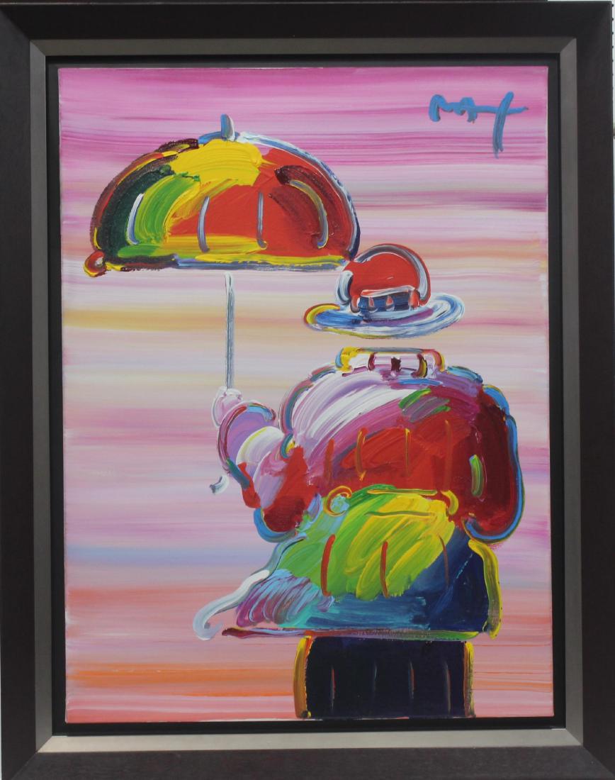 Peter Max Original Acrylic on Wraparound Canvas titled (1 of 6)