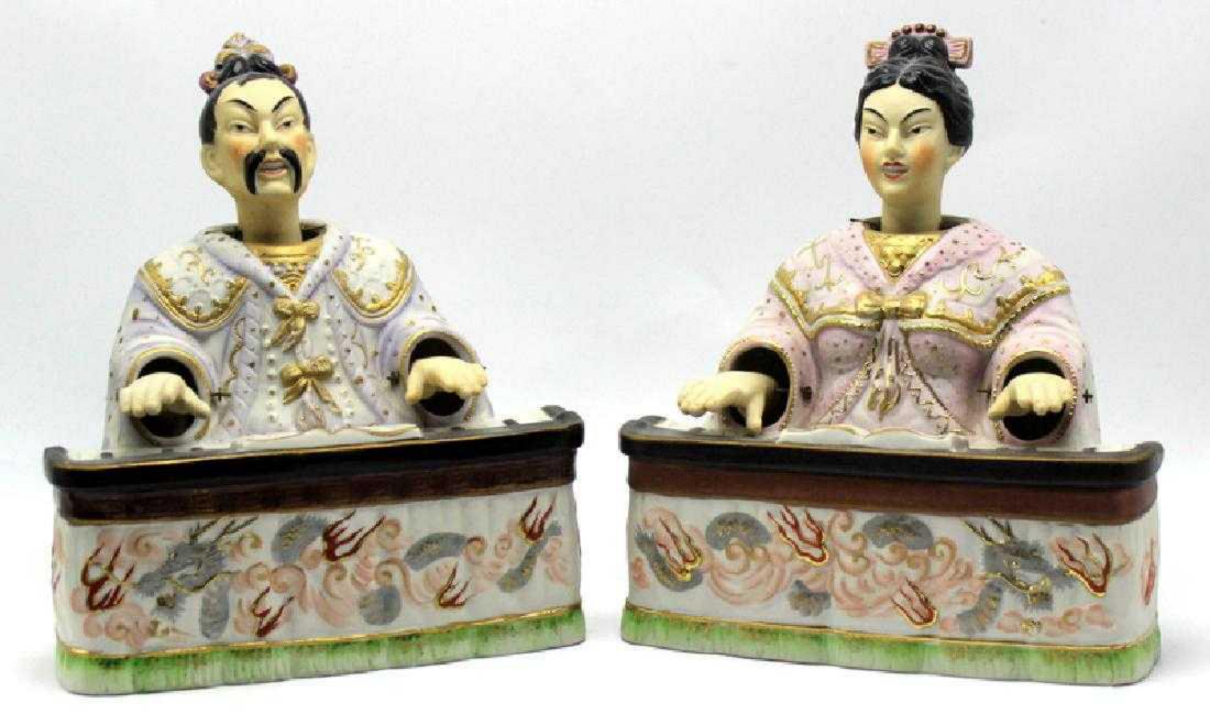 Pair Antique Lenwile China Ardalt Oriental Nodders (1 of 4)