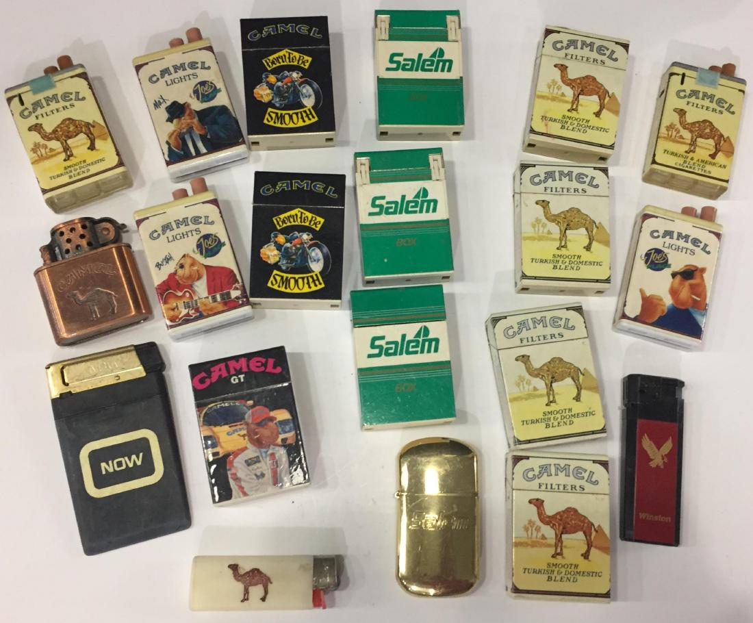 Vintage Memorabilia (20) lighters, camels, winston, (1 of 6)