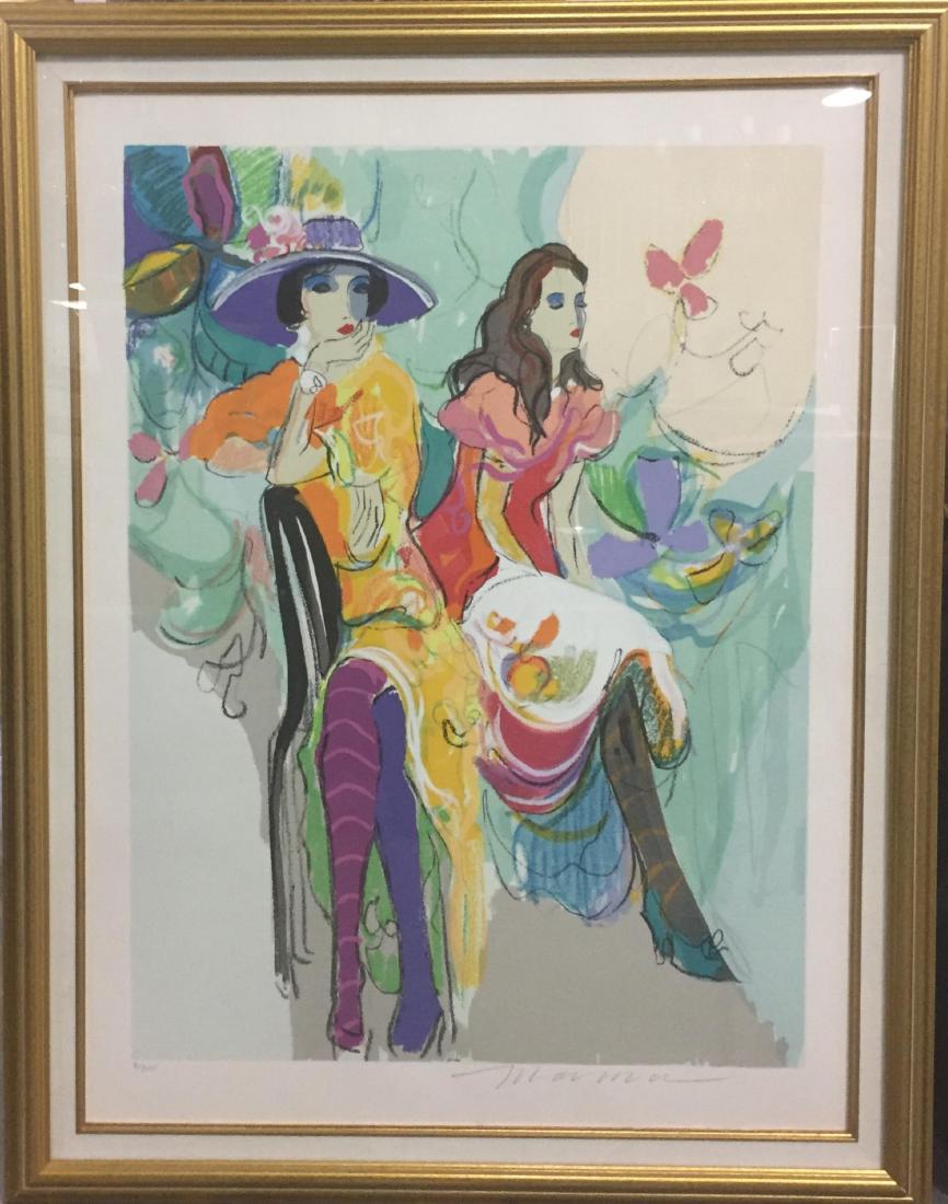 Isaac Maimon Israeli les coquettes 1 serigraph b. 1951 (1 of 4)
