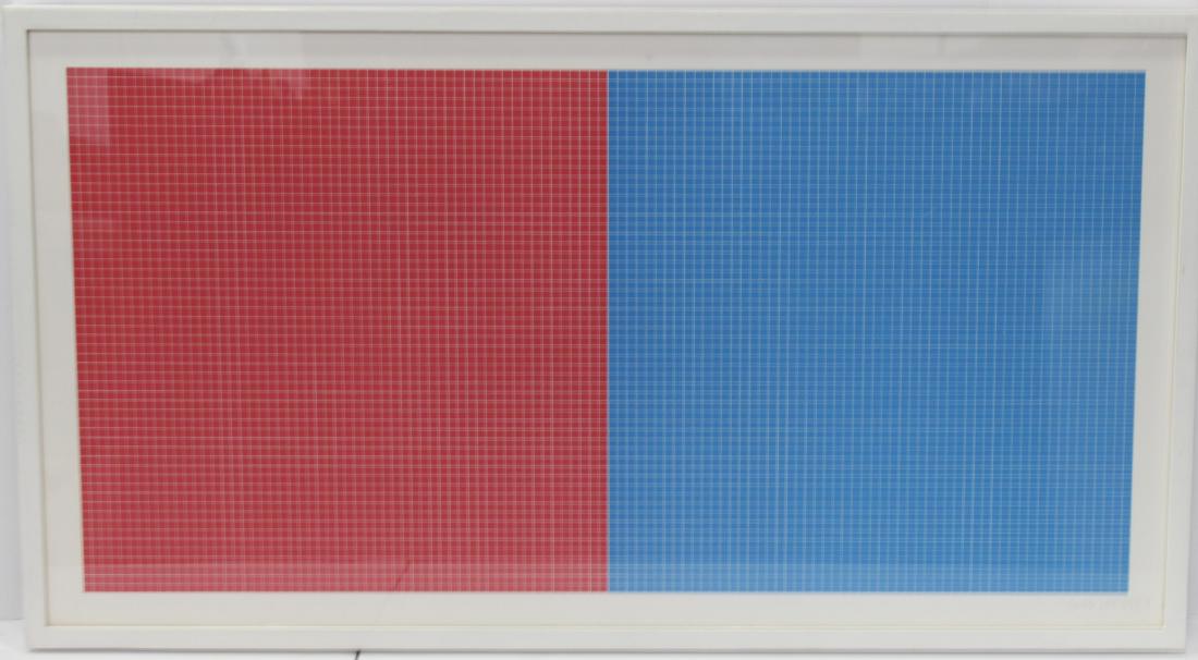 Sol Lewitt untitled #9 origianal serigraph on paper (1 of 2)