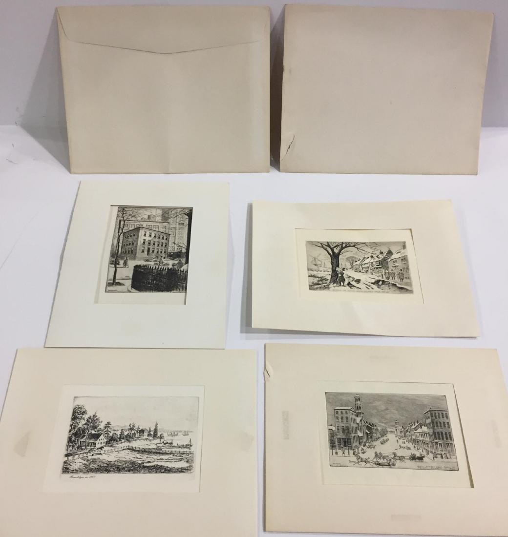 Paul Berdanier greeting card etchings NYC scences (1 of 8)