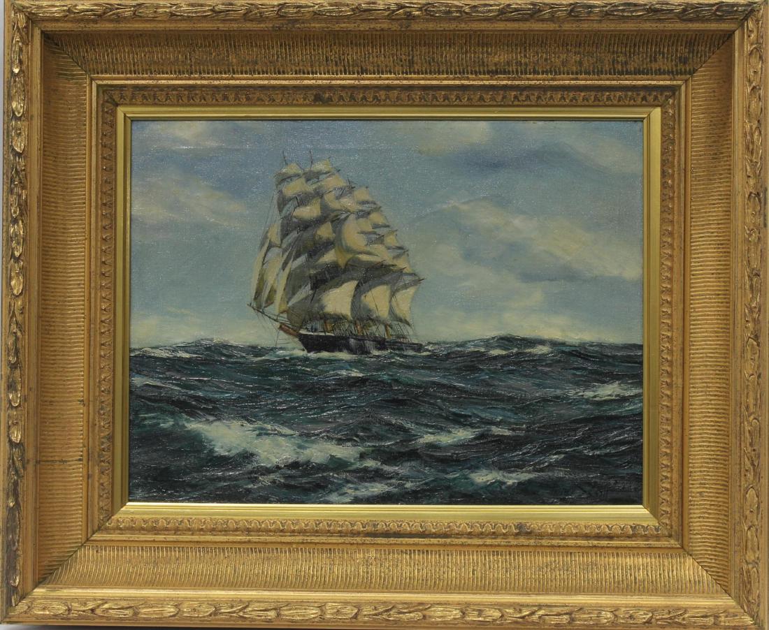 Henry Scott  Clipper Ship oil on canvas (1 of 5)