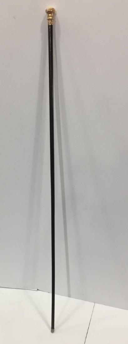 Gold Plate Wooden Walking Stick Cane (1 of 5)