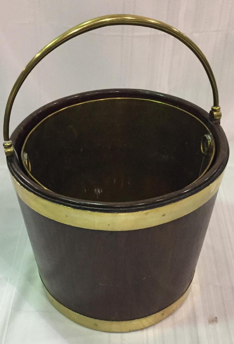 English Brass & Mahogany Bucket (1 of 2)