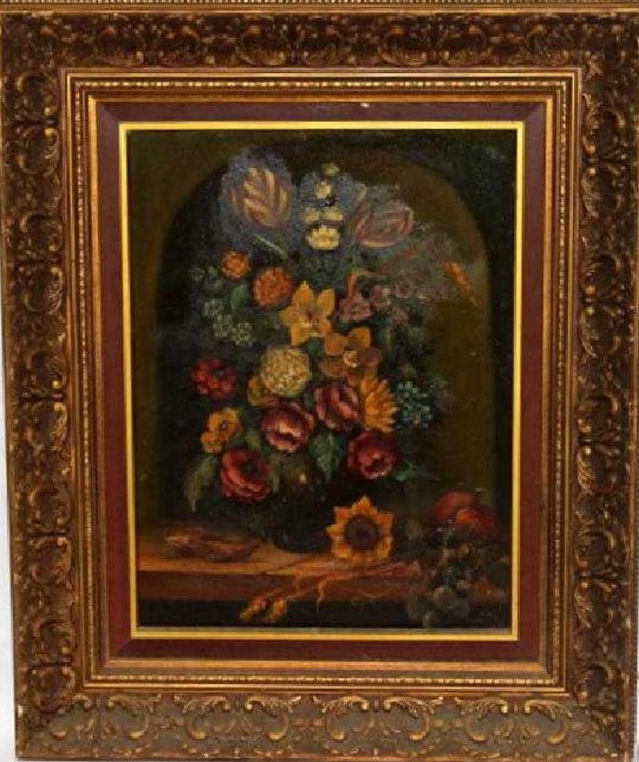 Old Master Still Life Flower Painting Signed Van Vilin (1 of 6)