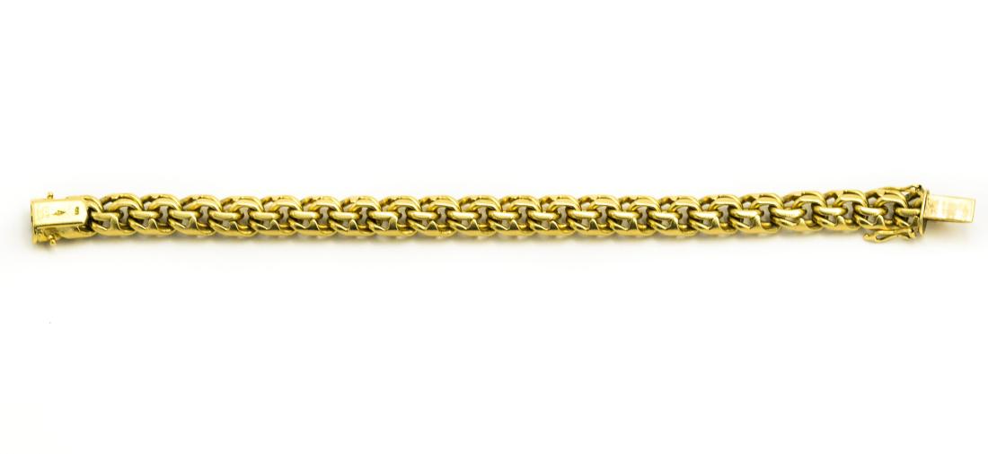Cartier Swiss Yellow Gold Bracelet; 18k yellow gold; (1 of 3)