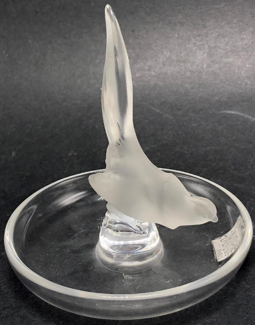Lalique France Crystal Bird Pin Tray (1 of 3)
