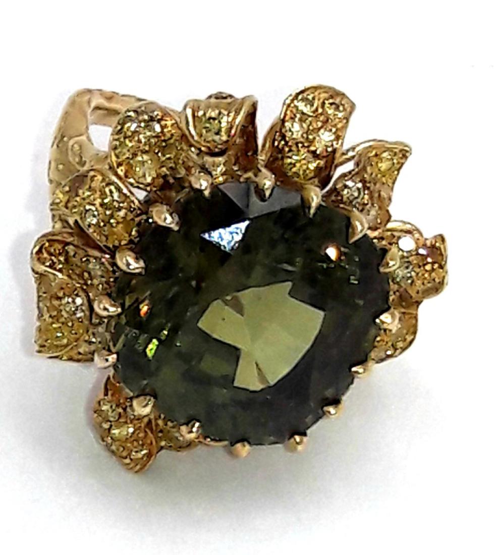 Julius Cohen Alexandrite Ring; yellow gold; (1 of 1)