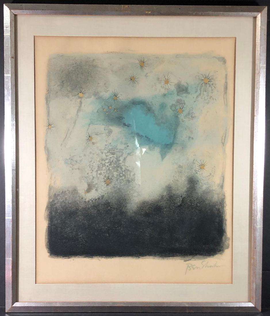 Ben Shahn 'Nights Of Travel' Lithograph In Color, (1 of 3)