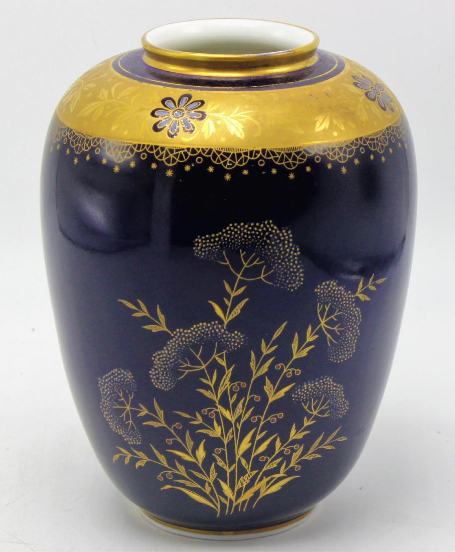 Weimar Germany Echt Cobalt Flower Designer Porcelain (1 of 4)