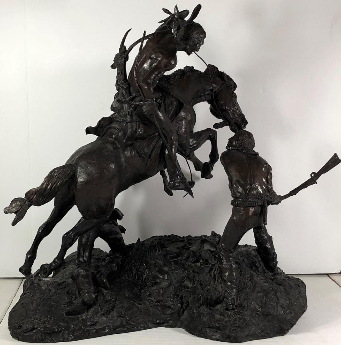 Rusty Phelps Indian Fighter On Horseback Bronze (1 of 3)