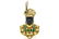 1950's Yellow Gold Blackamoor Brooch by Nardi