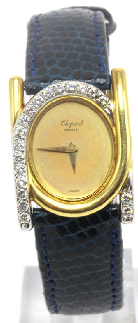 Chopard 18Kt Yellow Gold & Diamond Ladies Wristwatch: Chopard 18Kt Yellow Gold & Diamond Ladies Wristwatch. Retail - $8,000-$12,000.