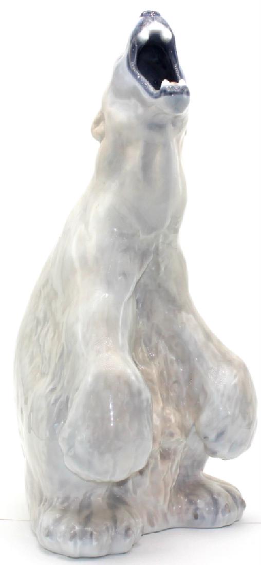 Royal Copenhagen #502 Polar Bear Figure: Royal Copenhagen #502 Polar Bear Figure. Measures - 13" h.