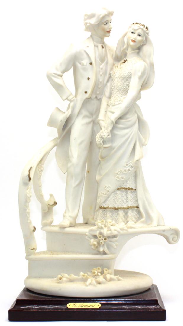 Giuseppe Armani of Couple on Stairs Porcelain: Giuseppe Armani of Couple on Stairs Porcelain. Measures - 13.37" h.