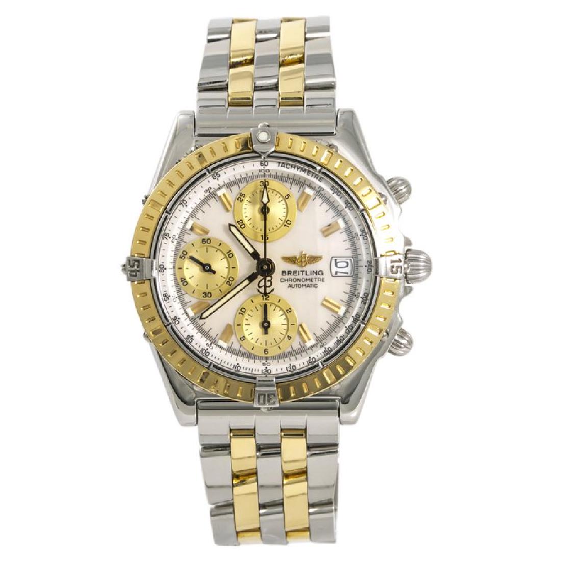 Breitling Chronomat Men’s Automatic Watch Chronograph: Breitling Chronomat Men’s Automatic Watch Chronograph with Box & Papers. 40mm. Preowned condition with signs of wear.