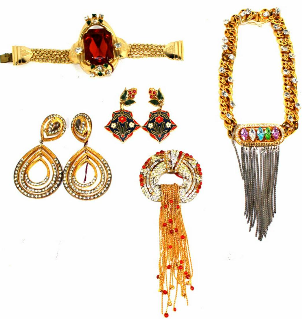 Collection of Brand New Costume Jewelry: Collection of brand new costume jewelry of 25 pcs includes Toni Laura, Gianni de Laguoro, Emmons & Joseph Mazer