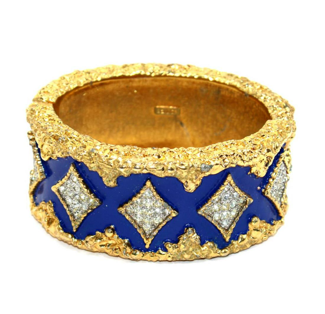 Vintage Costume Cuff Bracelet: Vintage costume Jomaz cuff bracelet