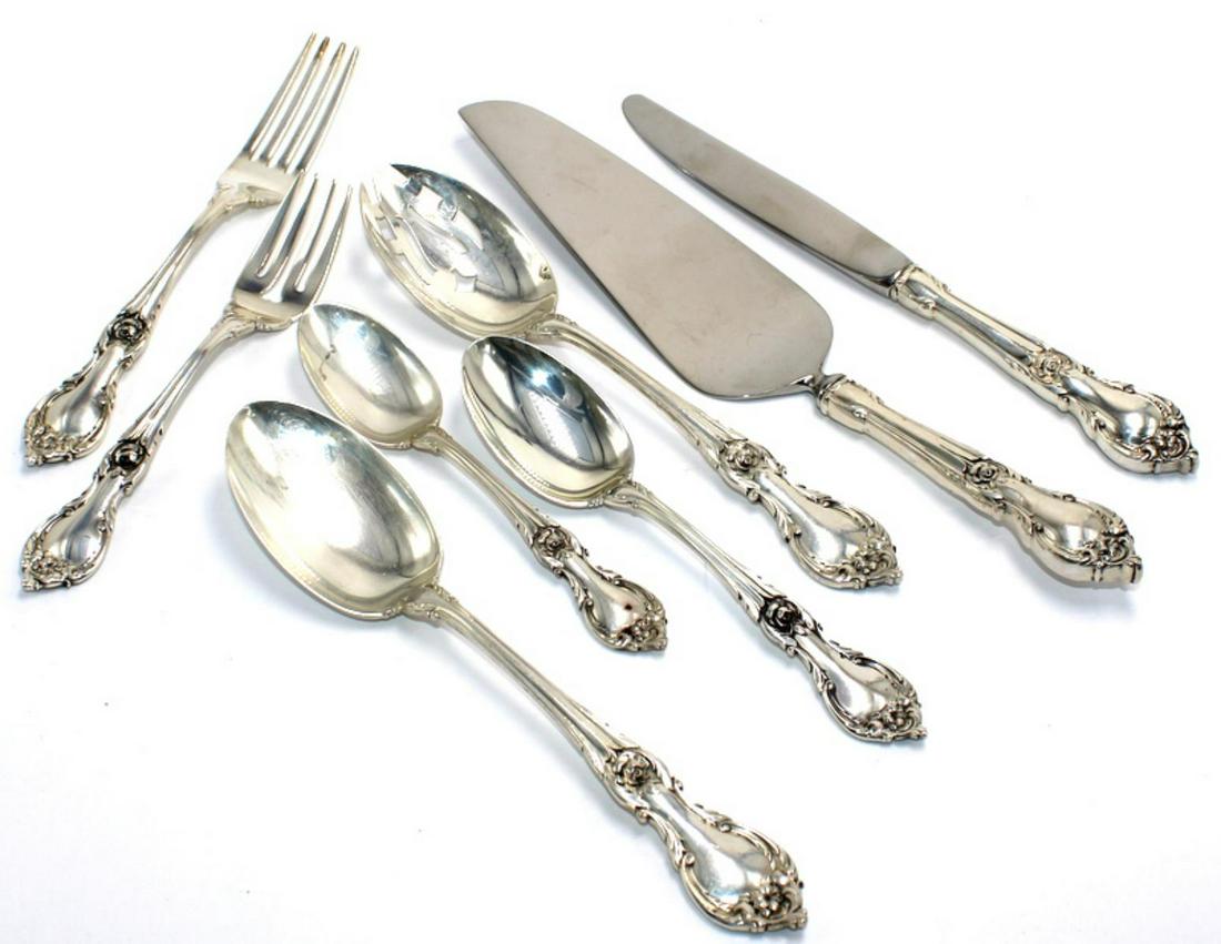 Lunt Sterling Silver Alexandra Pattern Flatware Set of Dec 22, 2019