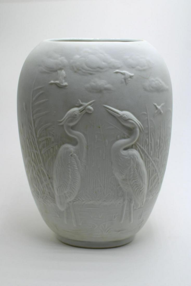 Royal Bavaria KPM Porcelain Vase: Royal Bavaria KPM porcelain vase measures 9 1/4" x 6"