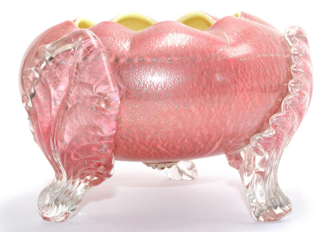 Stevens and Williams Art Glass Bowl: Stevens and Williams art glass bowl measures 4 1/2" High